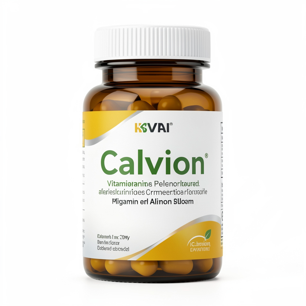 Calvion natural daily balance complex bottle, 60 vegetarian capsules